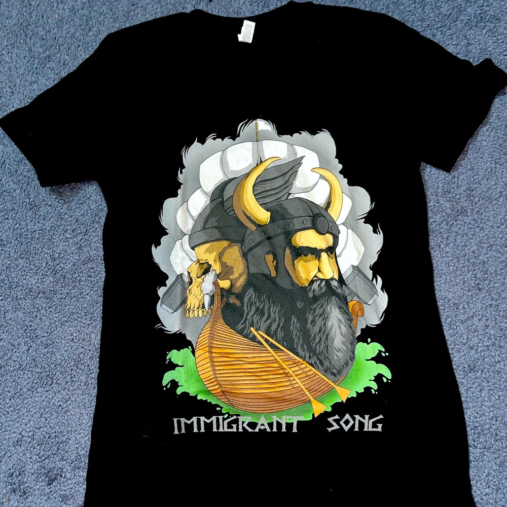 Led Zeppelin immigrant song t shirt